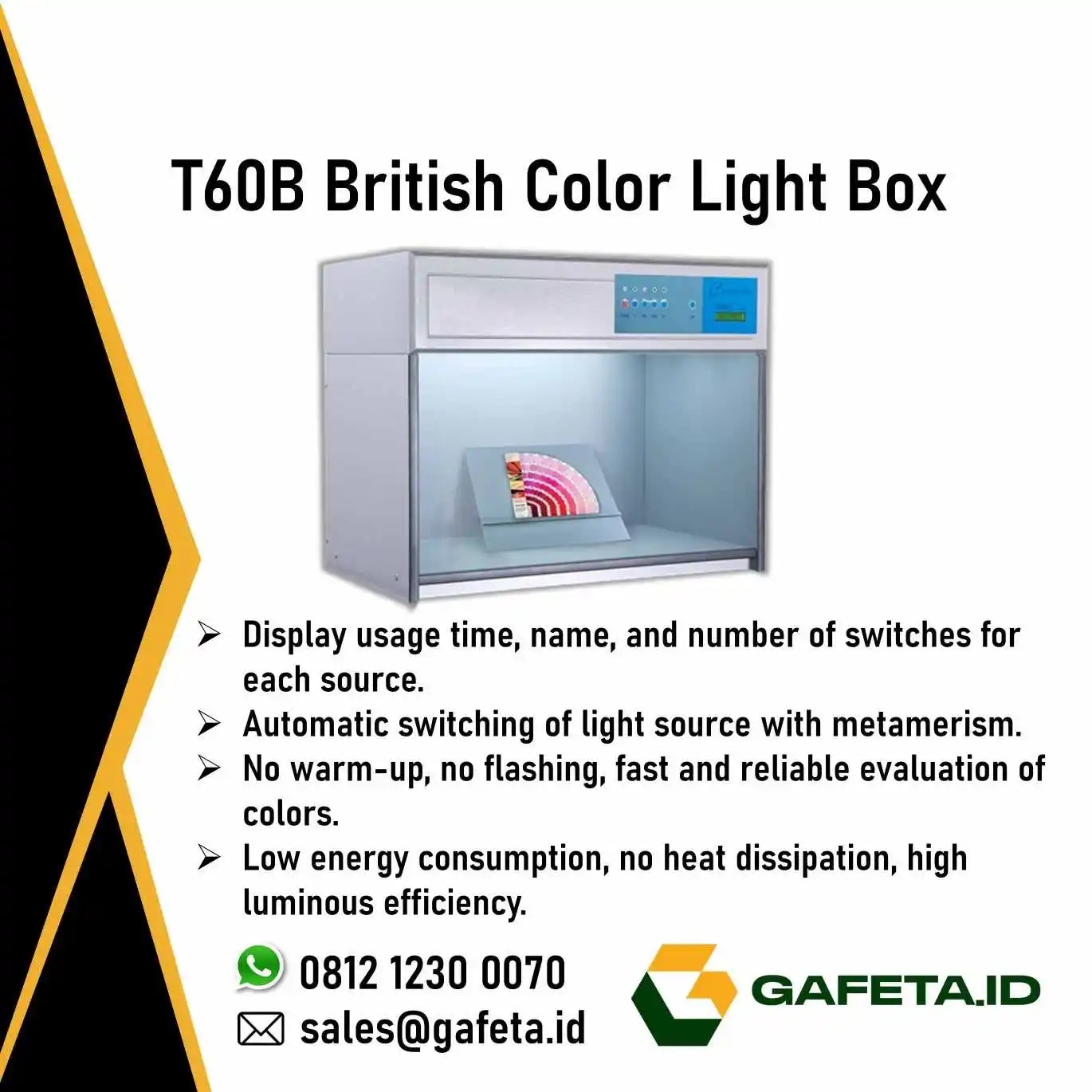 Jual T60B British Color Light Box: Kabinet Pencocok Warna Standar Inggris