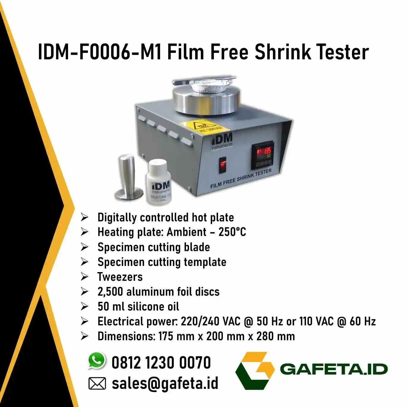 Jual Film Free Shrink Tester: Uji Thermal Shrinkage Plastik ISO 11501