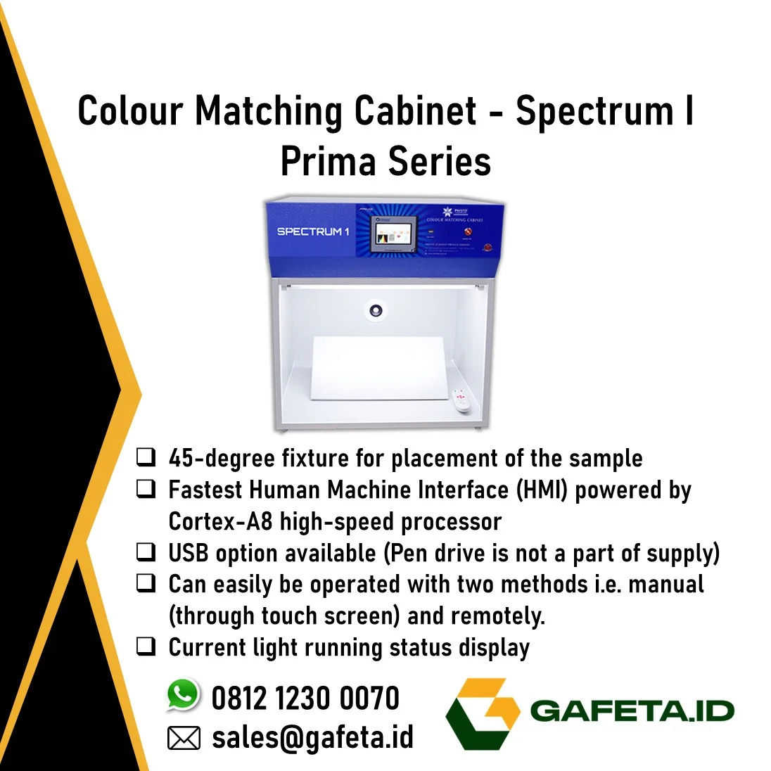 Jual Colour Matching Cabinet Spectrum I Prima Series untuk QC Warna