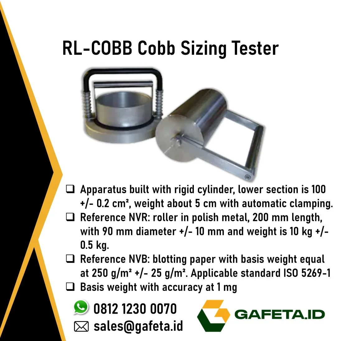 Jual Cobb Sizing Tester RL-COBB: Uji Daya Serap Kertas